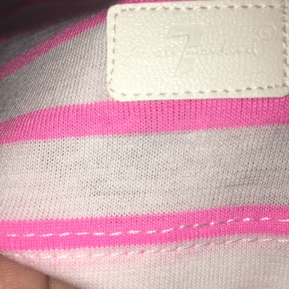 7 for all mankind size large, pink and white top - Picture 7 of 8